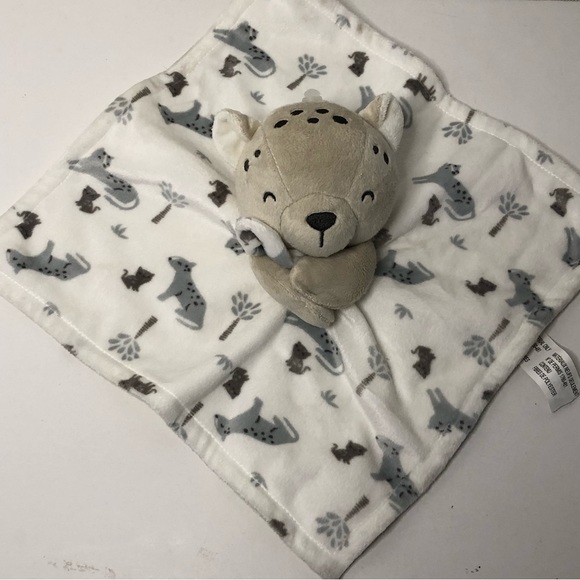 Modern Moments Gerber Bear Wildlife 11 1/2 inch Lovey Security Blanket - Picture 1 of 5